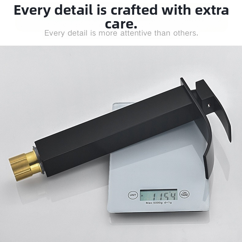 Norissa смесител за умивалник, неръждаема стомана, 0–90°C, 1/2\" вход/изход, монтаж на плот, модел 1005, модерен минималистичен стил