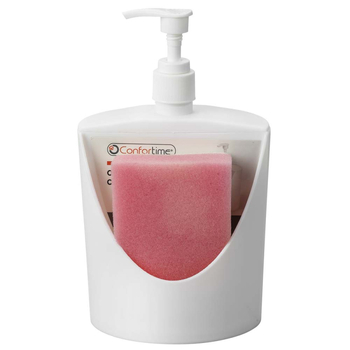 Дозатор за сапун с помпа и отделение за съхранение, PP пластмаса, Comfort Zone