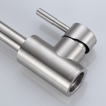 Rozsdamentes acél konyhai csaptele, keverőcsap, ülő típusú szerelés, 16 mm csatlakozás, kerámia szeleppel