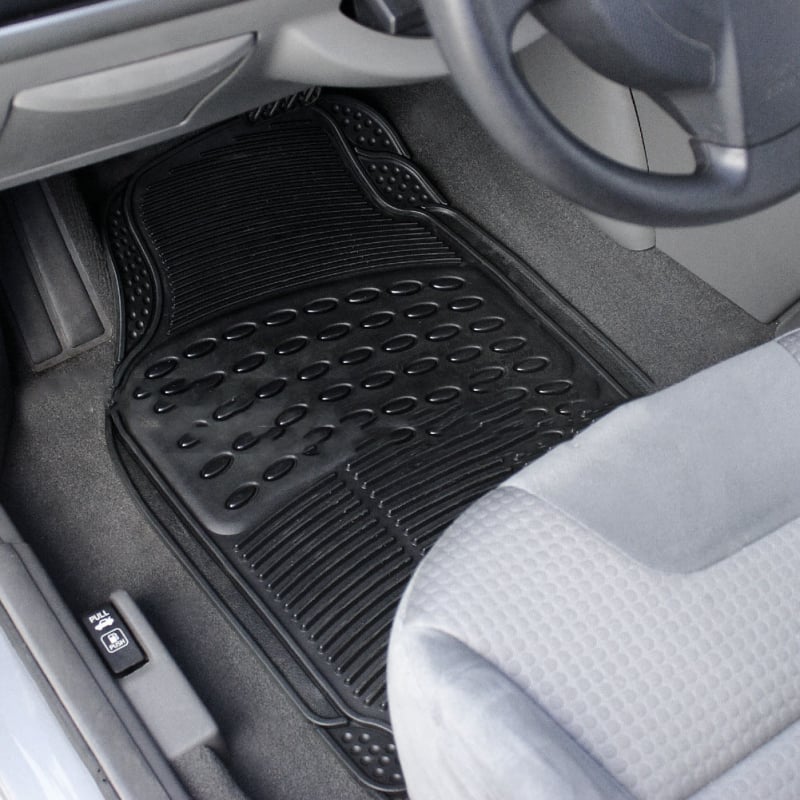 Auto grīdas paklāji, PVC neslīdoši, ūdensizturīgi, universāli piemēroti, var griezt pielāgošanai, viegli tīrāmi