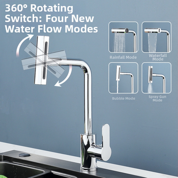 Virtuvės praustuvo maišytuvas, ABS medžiaga, keraminis vožtuvo korpusas, vertikalus montavimas, įėjimo/išėjimo skersmuo 60/80, modelis JF001