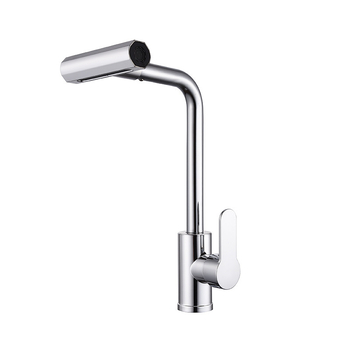 Virtuvės praustuvo maišytuvas, ABS medžiaga, keraminis vožtuvo korpusas, vertikalus montavimas, įėjimo/išėjimo skersmuo 60/80, modelis JF001