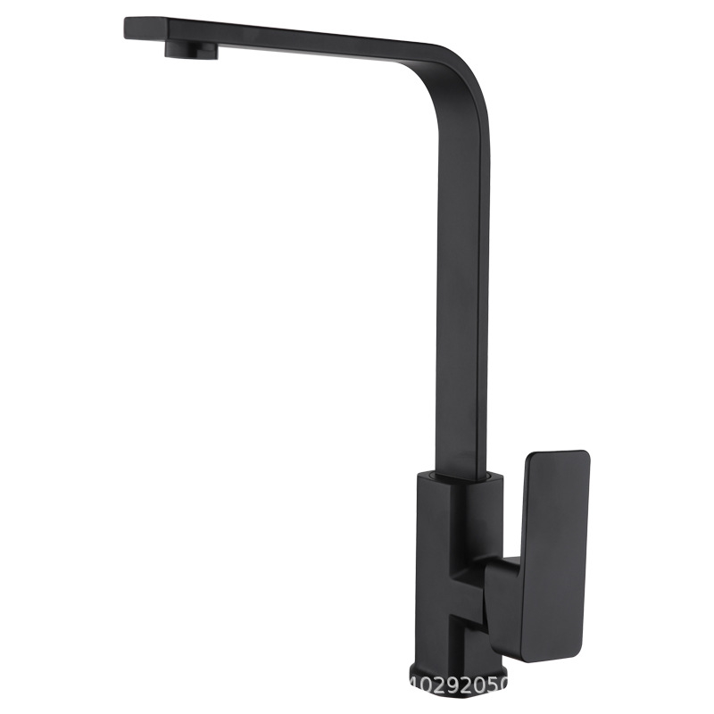 Konyhai mosogató keverőcsaptele kettős felépítésű, kerámia szeleppel, rézötvözet, 15 mm bemenet-kimenet, forgó kifolyó