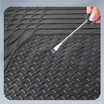 Automobilio grindų kilimėlis - Universali tinka, (PVC neslidus; atsparus vandeniui; pjūviams; dėvėjimui atsparus)