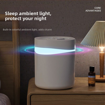 Minhuang HSK USB τροφοδοτούμενος υγραντήρας οικιακής χρήσης, κατάλληλος για χώρους έως 10 τ.μ., δεξαμενή 4.1–6.0 L, 3 εξόδοι ομίχλης