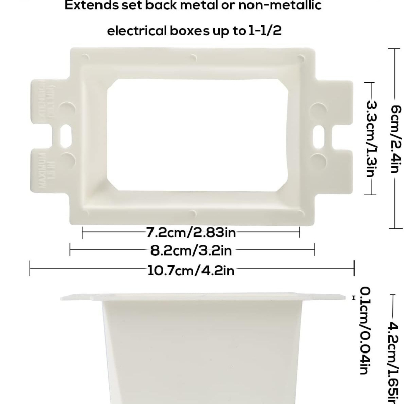 BE1-2 Amerikos standarto kištukinių plėtimo dėžutė su varžtų komplektu, vidinė dėžė (Modelis BE1-2; Vidinė dėžė; Varžtų komplektas; Amerikos standartas)