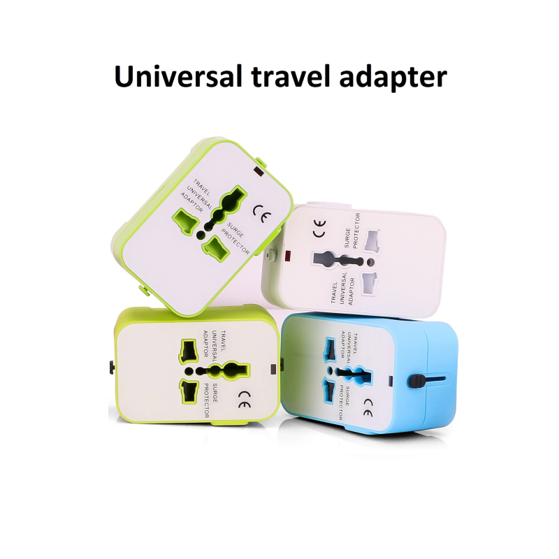 RRTRAVEL Universalus kelioninis adapteris su UK/EU/US kištukų suderinamumu, pasaulinis kištukų konverteris, CE/FCC/ROHS sertifikuotas