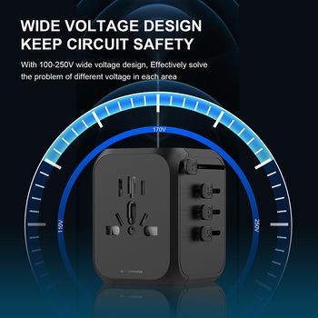 Мултифункционален пътуващ конвертор и зарядно 3092A2C (US/UK/EU/Australia) CE FCC