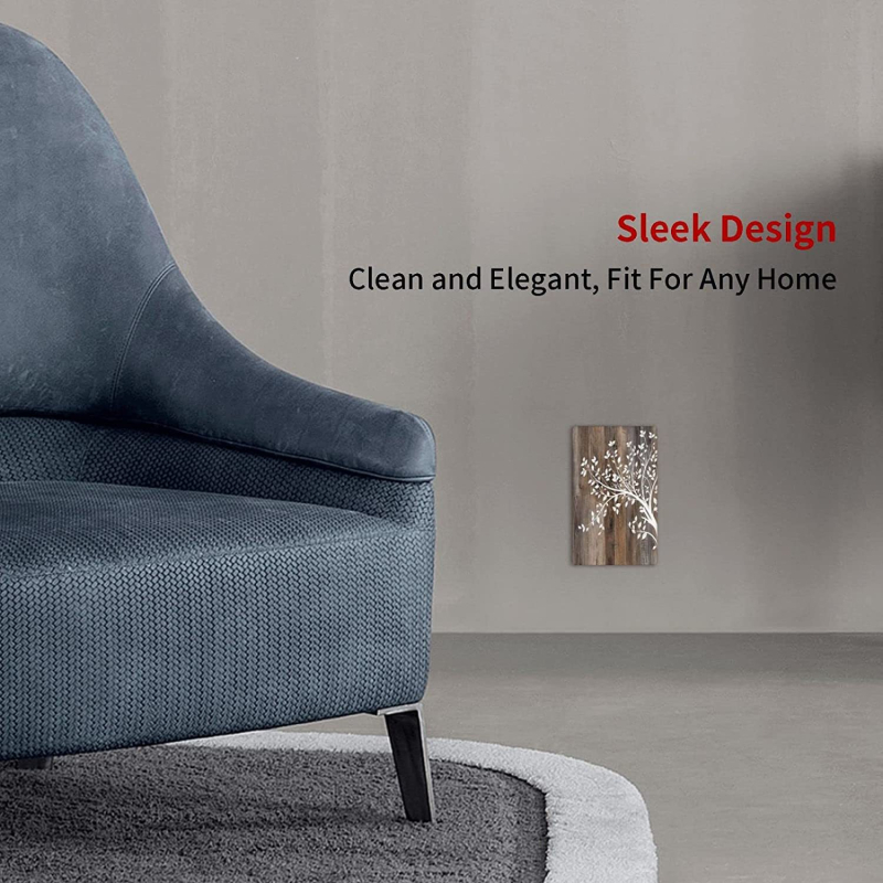 Medinis jungiklio dekoratyvinis rėmelis sieninėms lizdams – paprastas modernus dizainas, dekoratyviniai lipukai svetainei, miegamajam, biurui ir kt.