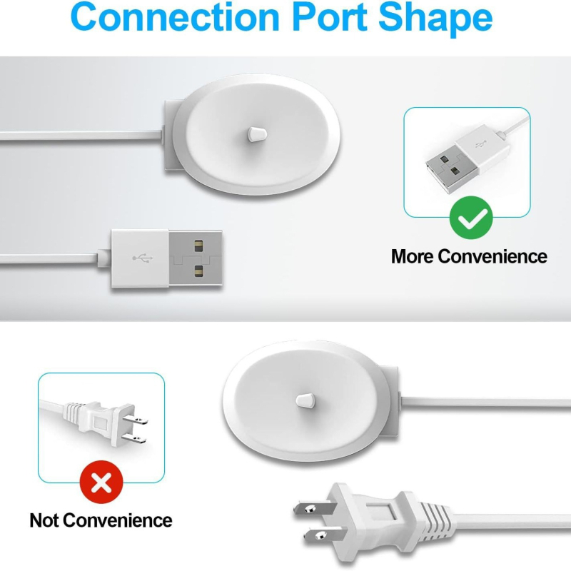 Dantų šepetėlio įkroviklis 4.2V 0.75A su USB baze, suderinamas su Oral-B Braun 3757, įėjimas 110-240V, CE UKCA ROHS sertifikatai