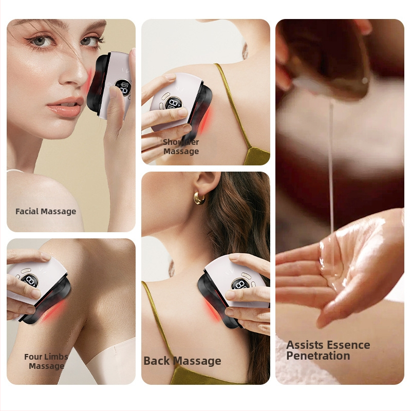 Масажор за физиотерапия, портативен домашен уред с нагряване и масаж за облекчаване на умора, вградена батерия 300–500 mAh, IPX0