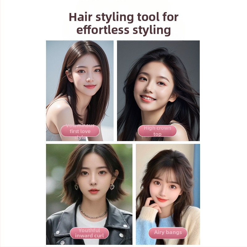 Безжичен гребен за изправяне и къдрене на коса с отрицателен йон, USB зареждане, керамично покритие, 3 нива температура, 35W