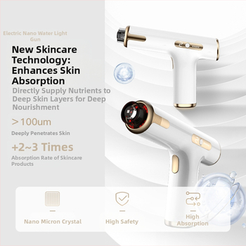 AKJ Nano kristāla ūdensgaismas skaistumkopšanas ierīce, pārnēsājama, 300–500 mAh akumulators, mājas lietošanai