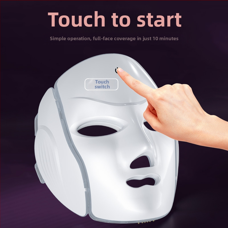 Маска за лице с шия, фотонна грижа за красотата, масаж на очите, подмладяване и изсветляване на кожата; презареждаема; за домашна и професионална употреба