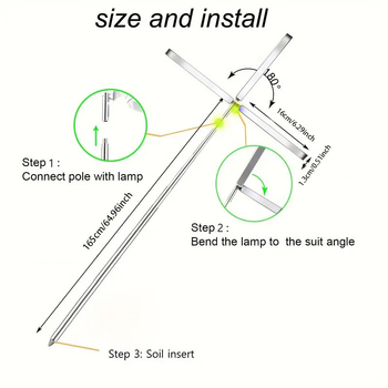 Pilno spektro LED augalų šviesa su laikmačiu, 70 LED, 5V įėjimas, IP44, XT-03