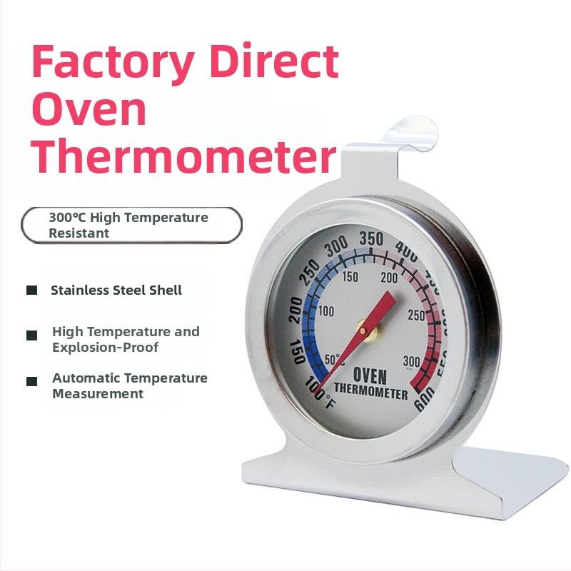 Термометр за фурна от неръждаема стомана, 50–300°C, самостоятелен за фурна и барбекю