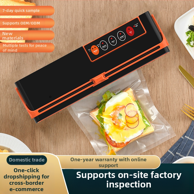 Вакуум машина за запечатване на храни VGISAN/Huiqishang – за чай и храна, функция: запечатване, филмова дебелина 15–40 silk, контрол на температурата до 100°C