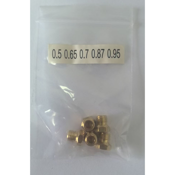 Sabaf žalvarinis degiklio antgalis, 5 vnt., rankinis montavimas