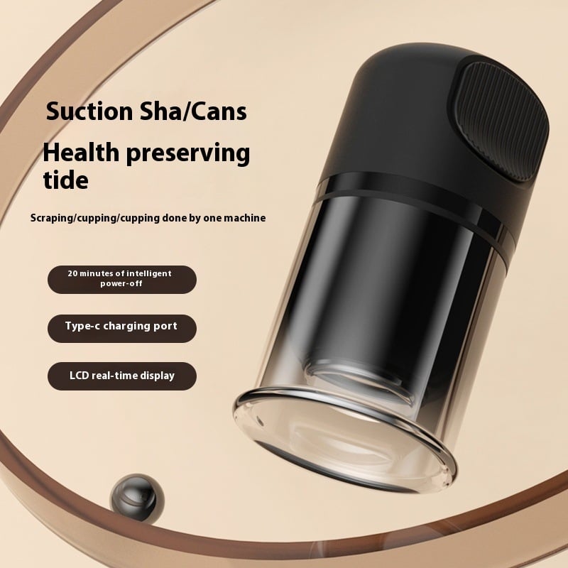 Dispozitiv electric Gua Sha cu ventuze pentru masajul spatelui acasă – alimentare USB, temperatură 35–45°C, model ds-a35, corp ABS, reglare viteze fără trepte