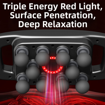 Masaj fascia gun pentru întreg corpul cu ecran LCD, motor cu peri, baterie încorporată 1200–2000 mAh, 6+ capete, zgomot sub 36 dB