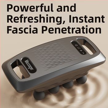 Masaj fascia gun pentru întreg corpul cu ecran LCD, motor cu peri, baterie încorporată 1200–2000 mAh, 6+ capete, zgomot sub 36 dB