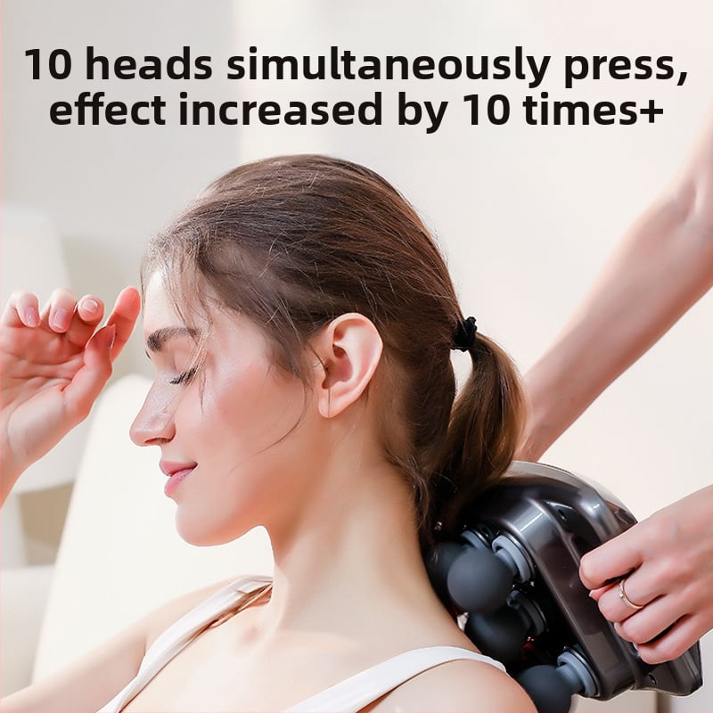 Masaj fascia gun pentru întreg corpul cu ecran LCD, motor cu peri, baterie încorporată 1200–2000 mAh, 6+ capete, zgomot sub 36 dB