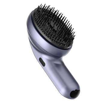 Pieptene de masaj pentru scalp, alimentat cu baterie, vibrație la a doua treaptă, control prin buton, model K9, atomizare ulei esențial pentru îngrijirea și creșterea părului