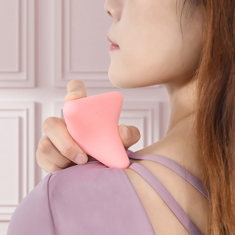 Silikoninis fascia masažo kamuolys akupunktūriniams taškams, plantar fascijos ir raumenų masažui, rankinis kaklo ir pečių masažuoklis (neįpumpuojamas, 96 g)