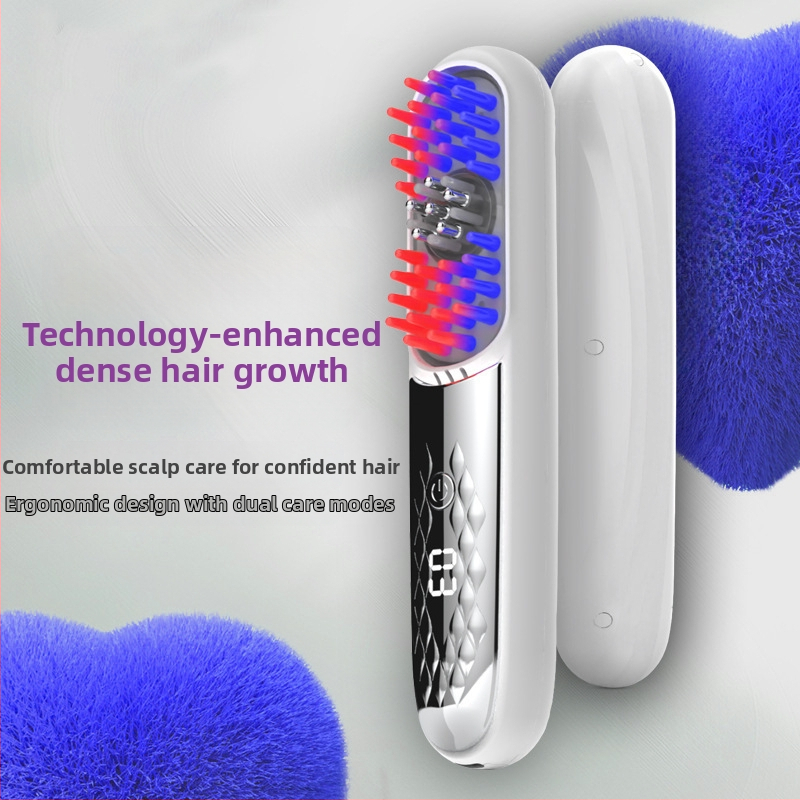 Електрически гребен за медикаментозна грижа на скалпа със светлинна терапия, модел HF188