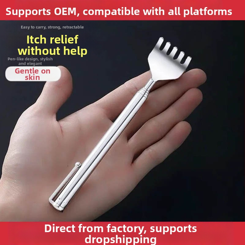 Prijenosna teleskopna grebalica za leđa s pet dijelova za masažu