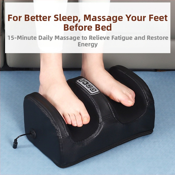 Departure dispozitiv de masaj pentru gambe și tălpi – masaj la puncte de acupuncură, design semiacoperit, încălzire infraroșu, frământare, masaj terapeutic pentru picioare; alimentare din mașină, control mecanic, lansat în 2023