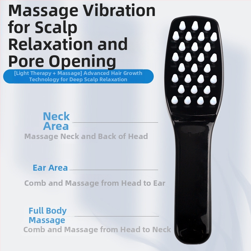 Електрически масажор за скалп за грижа за косата, 3-скоростна вибрация, модел Y-001, за възрастни, пуснат през септември 2024 г.