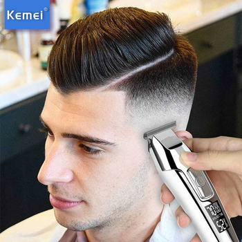Електрическа машинка за подстригване SK812 за фризьорски услуги – вградена батерия, режим на зареждане, нож от неръждаема стомана, сменяема миеща се глава