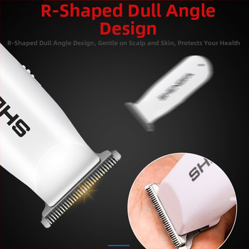 Мини електрическа подстригваща машина RFCD-3020, за възрастни и деца, с вградена батерия 50–100 mAh, време на работа 0–1 ч, шум 36–45 dB, ножове от неръждаема стомана