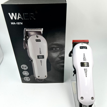 Машинка за подстригване, безжично презареждаща се, титаниева режеща глава, мотор с четки, вградена батерия, сменяема и миеща се глава
