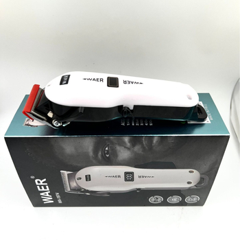 Машинка за подстригване, безжично презареждаща се, титаниева режеща глава, мотор с четки, вградена батерия, сменяема и миеща се глава