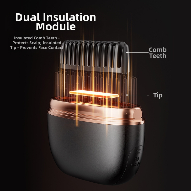 Безжичен уред за изправяне и къдрене на коса, титаниево-турмалиново покритие, нагревател 16–20 мм, мощност 25 W, напрежение 3,7 V, двойна функция
