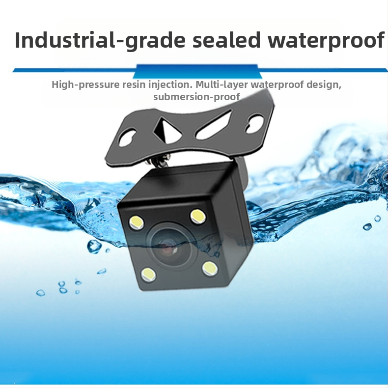 Камера за задно виждане за автомобил – 4-LED, 12V, 170° широкоъгълна, 480TVL, NTSC/PAL