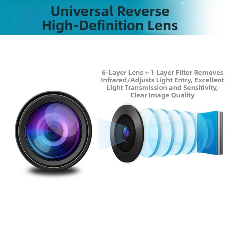 Камера за задно виждане за автомобил – 4-LED, 12V, 170° широкоъгълна, 480TVL, NTSC/PAL