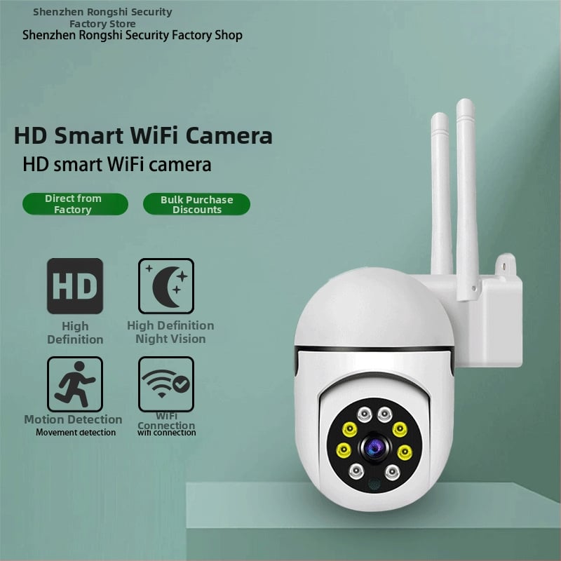 RS-006 Beltéri biztonsági kamera Wi‑Fi-vel, távoli okostelefonról történő vezérlés, 2,8 mm objektív, 720p HD, éjjellátás