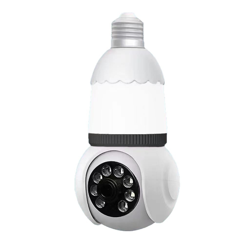 Cameră de supraveghere LED tip bec, fără fir, interior, 1080p, obiectiv 3.6 mm, vedere pe timp de noapte IR 5–30 m