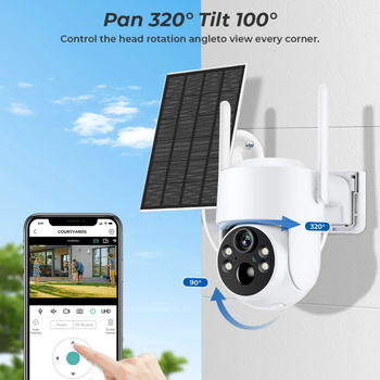 IP камера със 3MP/2K резолюция, 4 мм обектив, нощно виждане, работна температура -35°C до 60°C.