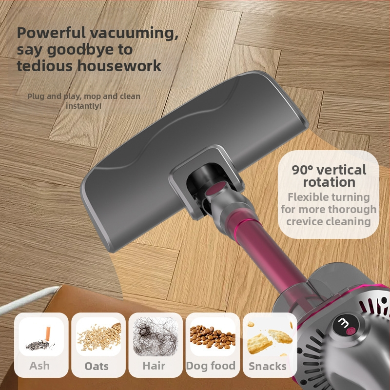 3-в-1 ръчна прахосмукачка за акари, безжична, USB зареждане; домашна употреба, контейнер за прах 0-0.1 л, ширина на всмукване 0-10 см, шум 46-70 dB