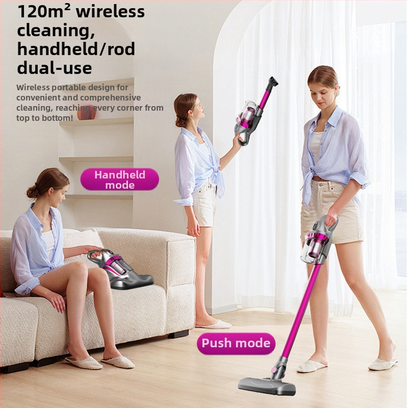 3-в-1 ръчна прахосмукачка за акари, безжична, USB зареждане; домашна употреба, контейнер за прах 0-0.1 л, ширина на всмукване 0-10 см, шум 46-70 dB