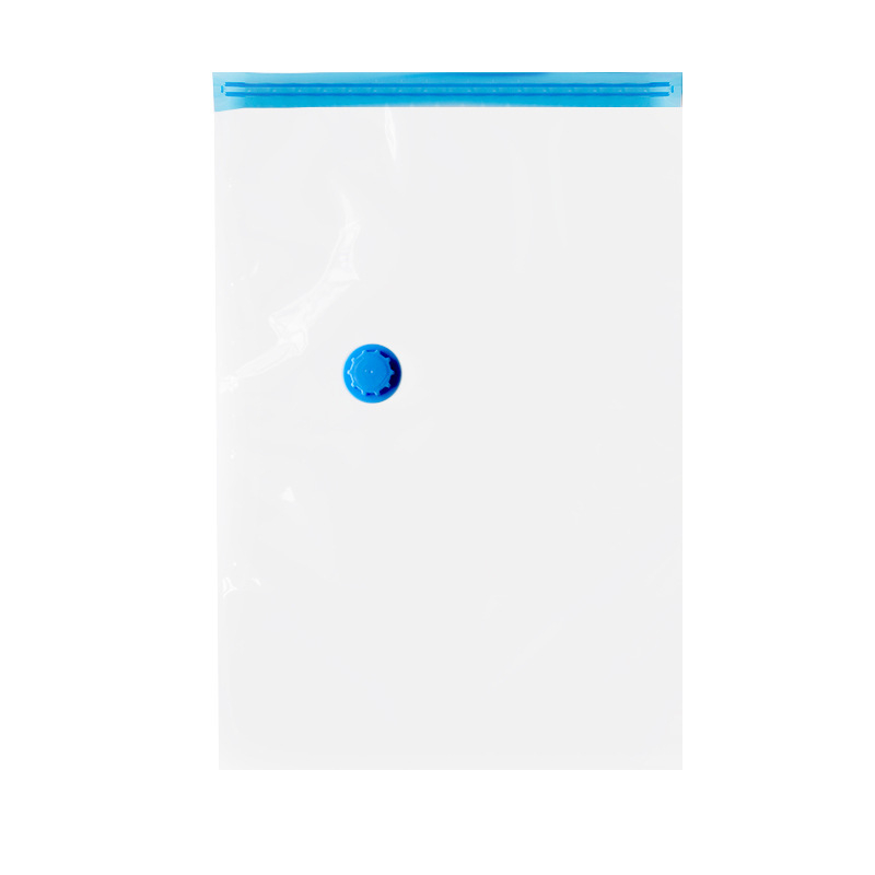 Vakuuminė suspaudimo kelioninė maišelis komplekte su spalvota dėžute, skaidrus, PA+PE medžiaga, suspaudimas siurbliu (be siurblio), pradėta 2017 m. vasarą