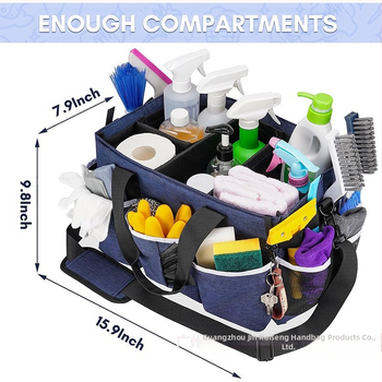 Oxford σακούλα αποθήκευσης καθαριστικών, 45L φορητός οργανωτής καθαριστικών με δυνατότητα εκτύπωσης λογότυπου, απλός μοντέρνος σχεδιασμός