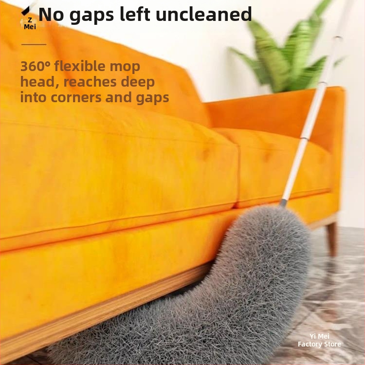 Пухеста четка за прах с електростатично отстраняване, телескопична дръжка за почистване на тавани и труднодостъпни пропуски