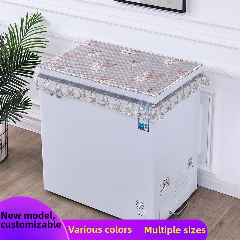 Xiaoying Фризерна прахо-защитна покривка с странично повдигане за домашен малък фризер