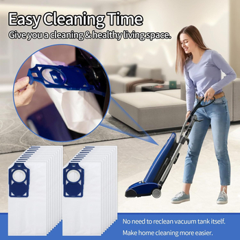 Riccar R30D kompatibilis – nem szövött porzsák kiegészítő, tiszta szűrés, otthoni használat, 51–100 m²