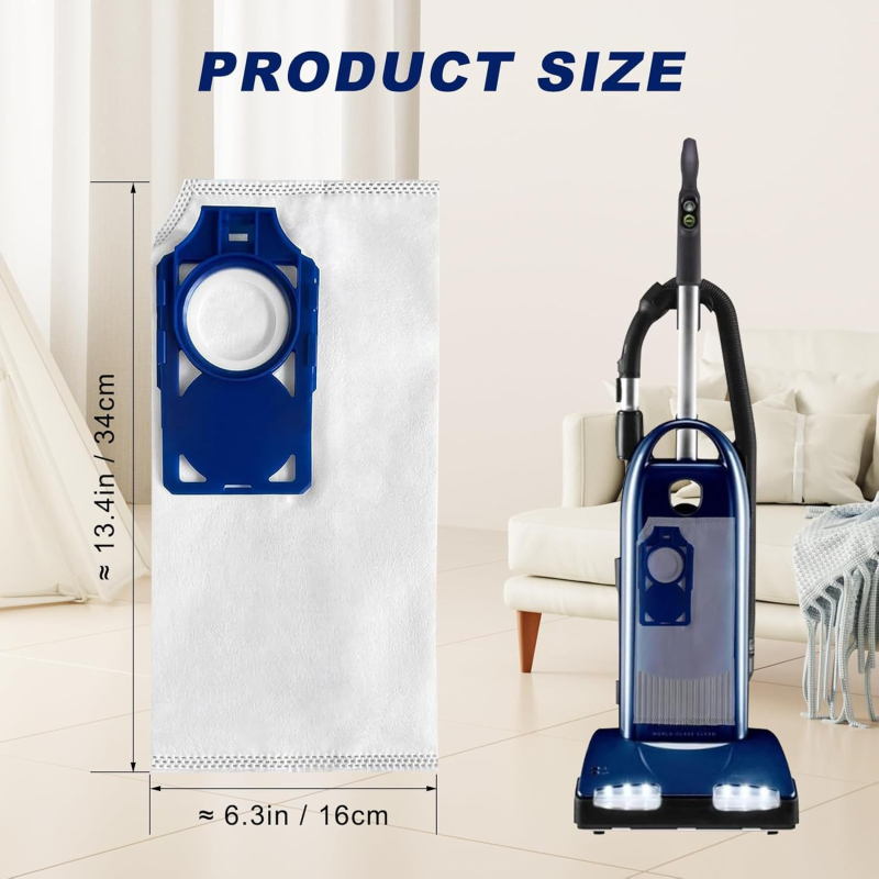 Riccar R30D kompatibilis – nem szövött porzsák kiegészítő, tiszta szűrés, otthoni használat, 51–100 m²